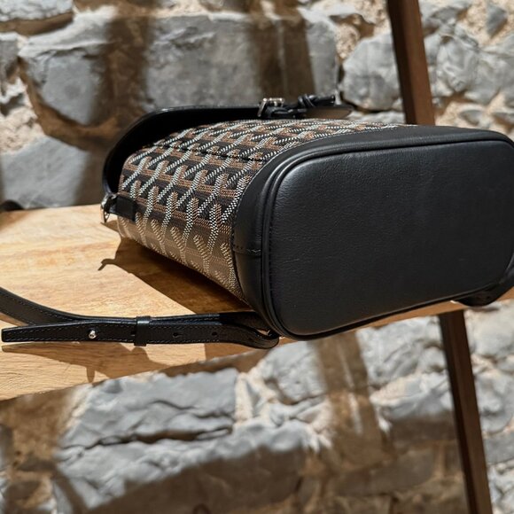 Goyard 2019 Black Goyardine Mini Alpin Convertible Backpack - Picture 8 of 16